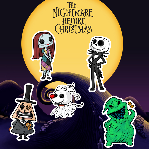 Nightmare before Christmas Vinyl Sticker Pack